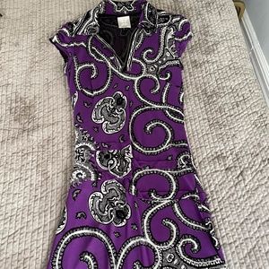 Nicole Miller Plum dress